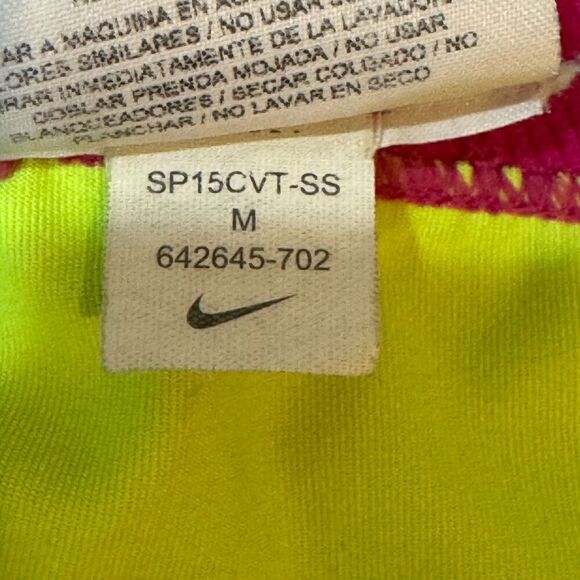 Nike PRO Shorts Size Medium Neon Green Pink Compression Running Track XC - Picture 7 of 7